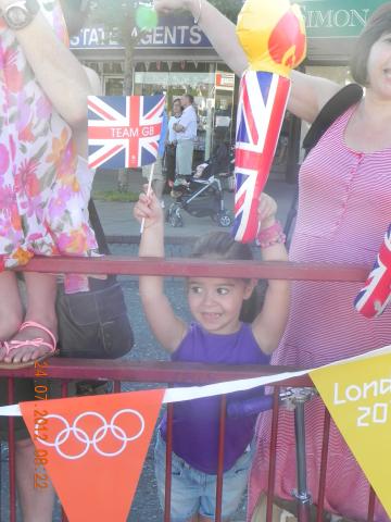 LOCALS COME OUT TO SUPPORT TEAM GB